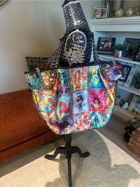 Rare henri bendel satin tote bag